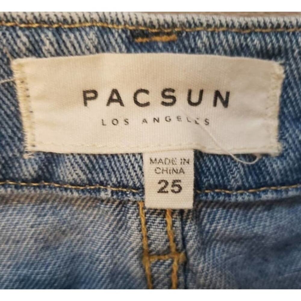 Pacsun Women's Zip Front O Ring Mini Denim Jean Skirt Size 25 - Picture 4 of 4